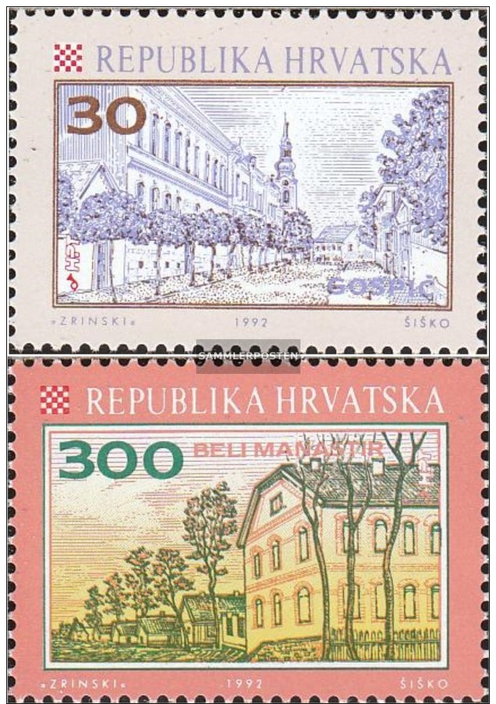 Kroatien 198-199 (kompl.Ausg.) Postfrisch 1992 Freimarken - Croatie