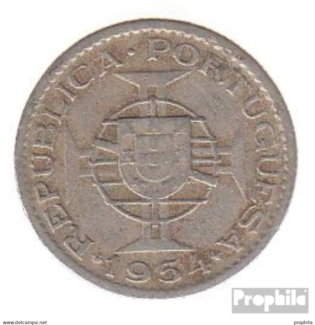 Mosambik KM-Nr. : 78 1952 Sehr Schön Kupfer-Nickel Sehr Schön 1952 2 1/2 Escudos Wappen - Mozambique