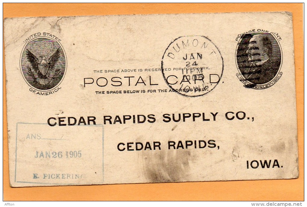 United States 1905 Card Mailed - 1901-20