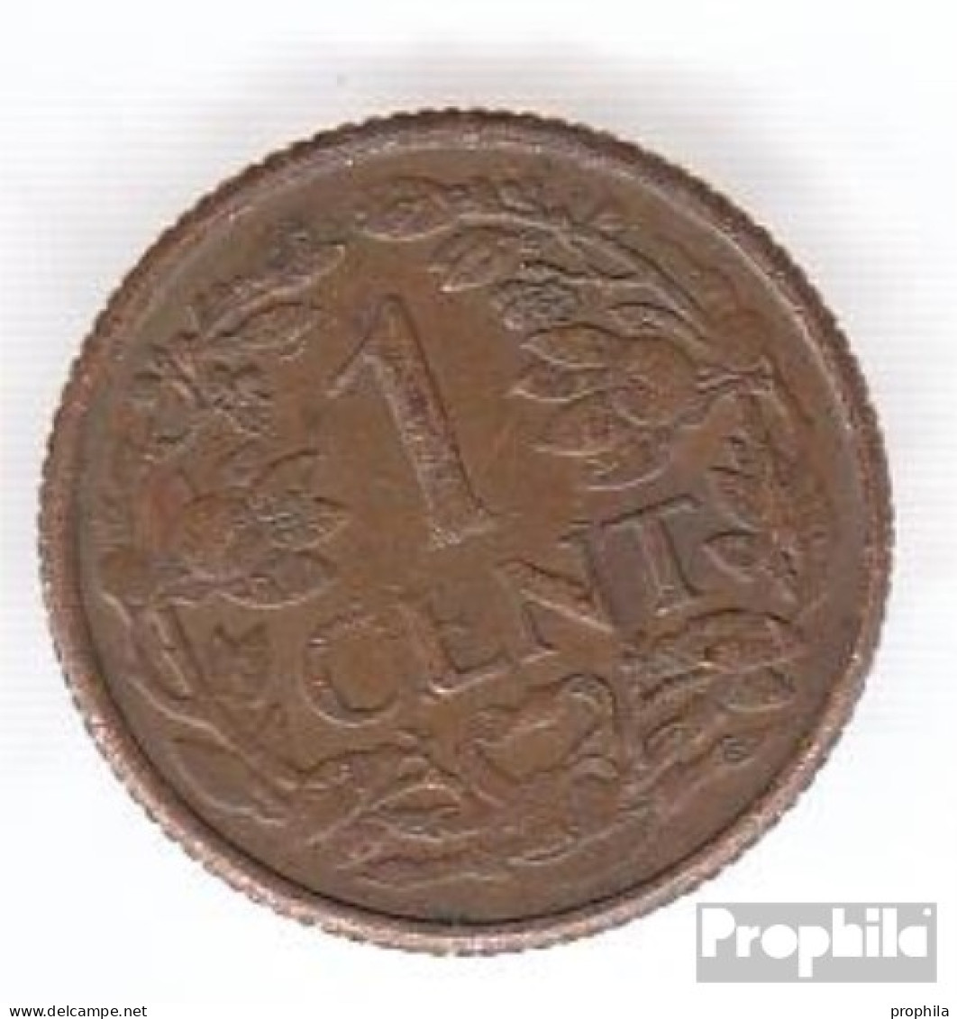 Niederländische Antillen KM-Nr. : 1 1954 Sehr Schön Bronze Sehr Schön 1954 1 Cent Löwe - Antillas Neerlandesas