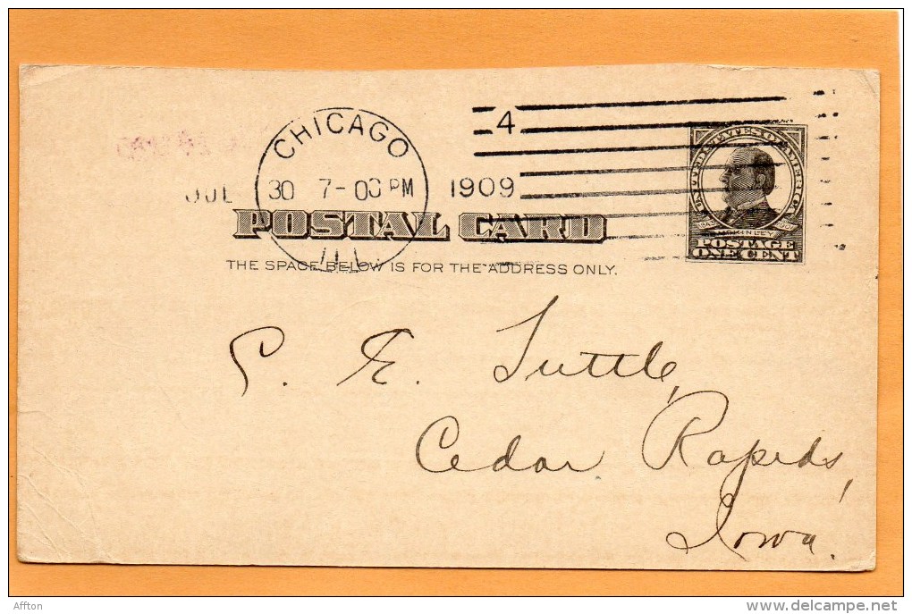 United States 1909 Card Mailed - 1901-20