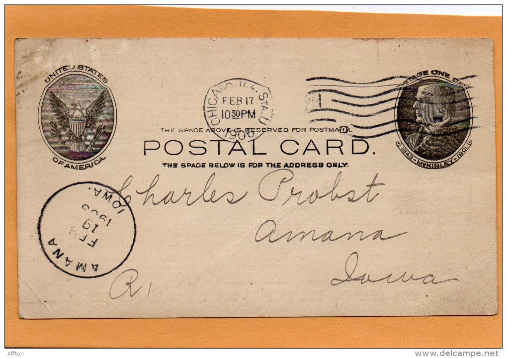 United States 1906 Card Mailed - 1901-20