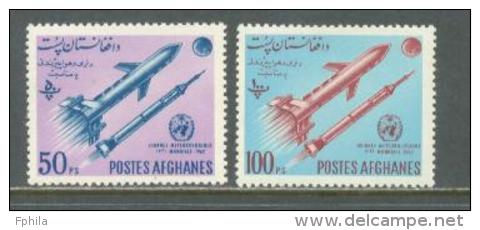 1962 AFGHANISTAN WORLD METEOROLOGY DAY MICHEL: 732-733 MNH ** - Afghanistan