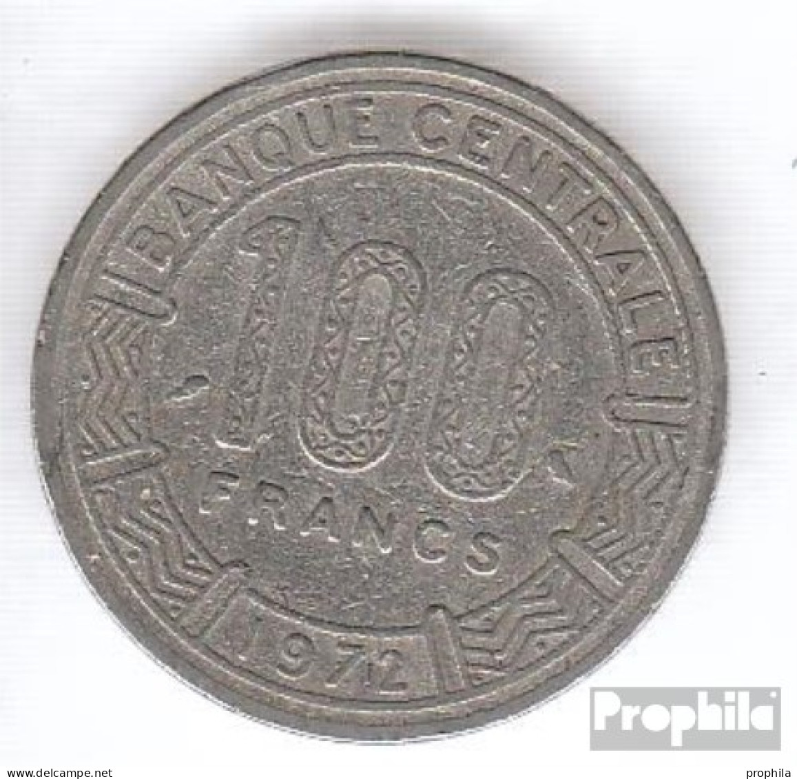 Tschad 2 1971 Stgl./unzirkuliert Nickel Stgl./unzirkuliert 1971 100 Francs Antilopen - Tsjaad