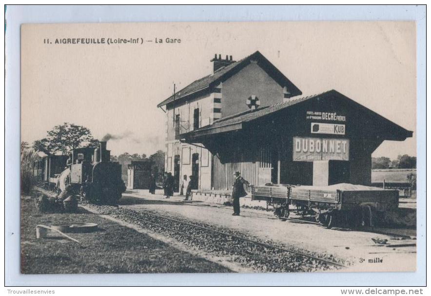 11. AIGREFEUILLE - LA GARE - TRAIN - Aigrefeuille-sur-Maine