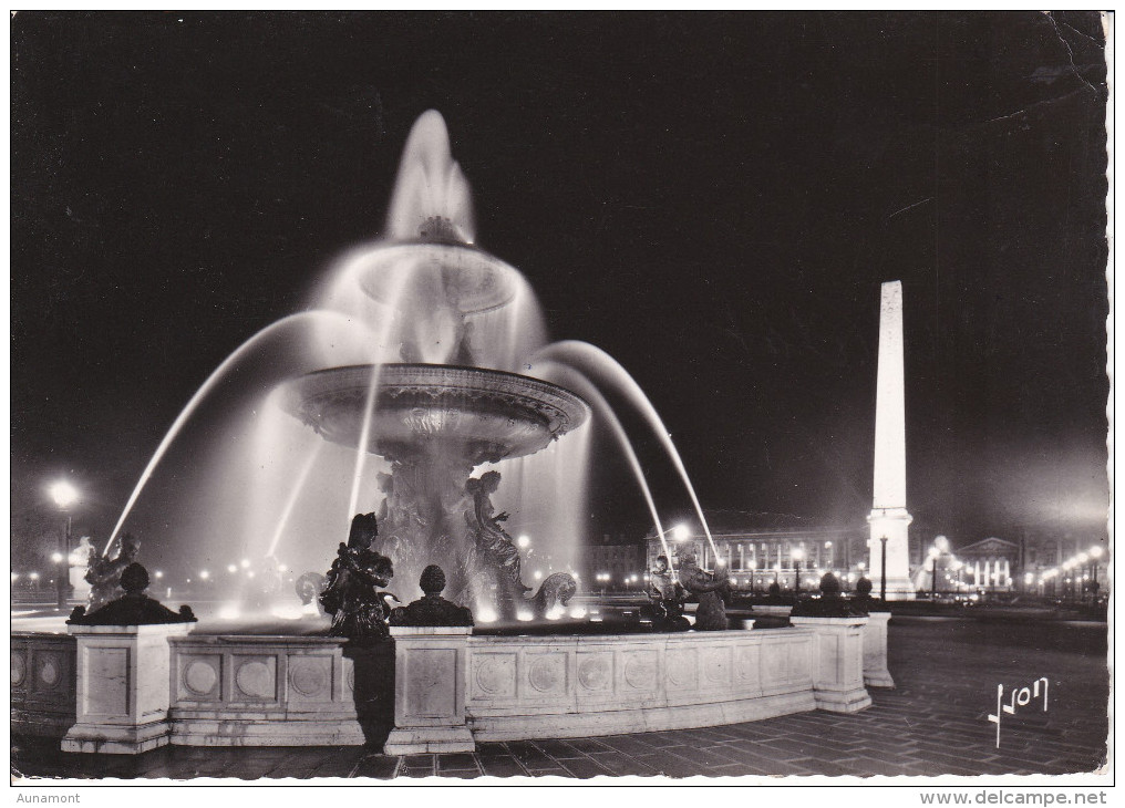 Francia--Paris--1966--La Place De La Concorde--cachet -Paris - Plazas