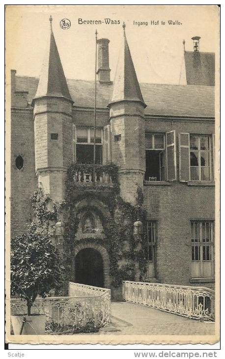 Beveren-Waas    Ingang Hof Te Walle (plooi In Hoekje)  1951 - Beveren-Waas