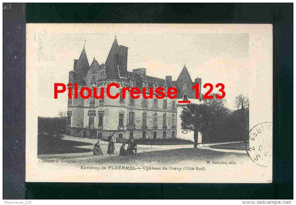 56 Morbihan - PLOERMEL - " Château Du Crévy Côté Sud " - Ploërmel