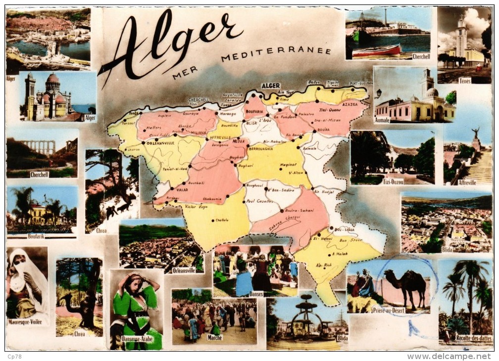 Algérie - Alger Vues Multiples - Très Rare- - Algiers