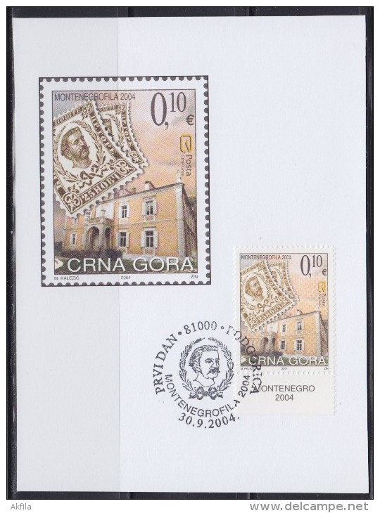 6844. Montenegro, 2004, Philatelic Exhibition - Montenegrofila, CM - Montenegro