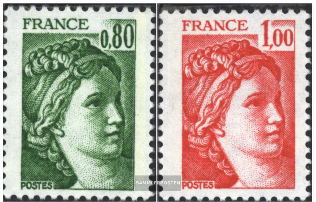 Frankreich 2057x Un-2058x Un (completa.Unusg.) MNH 1977 Sabini - Nuovi