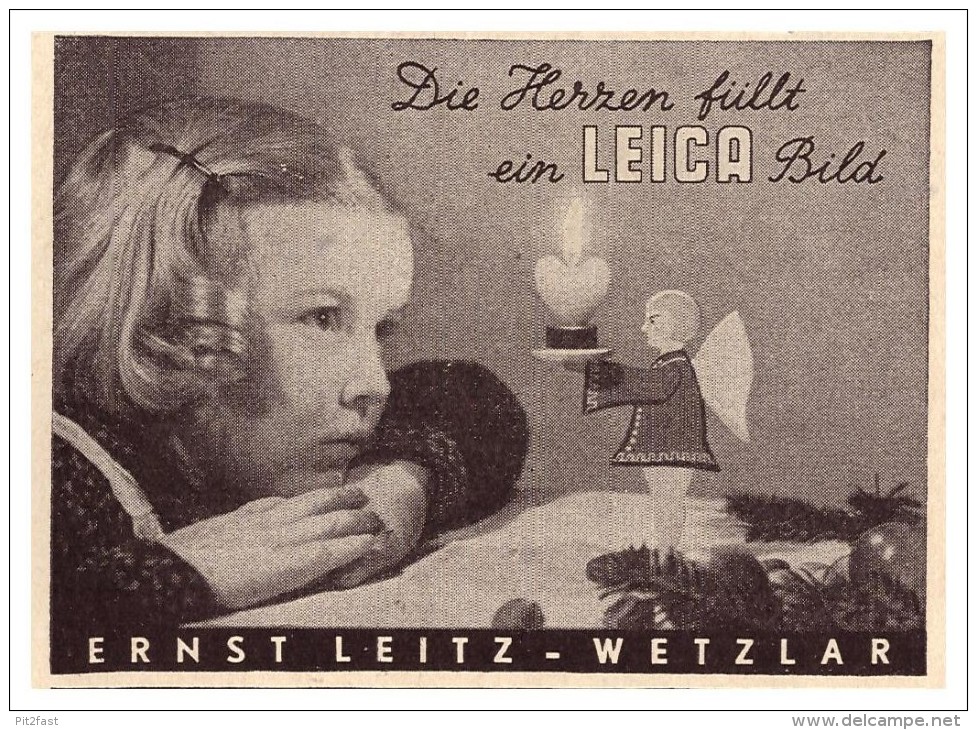 Original Werbung - 1941 - LEICA Camera Von Ernst Leitz In Wetzlar !!! - Fotoapparate