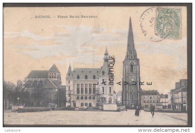 35 - REDON -Place Saint Sauveur - Redon