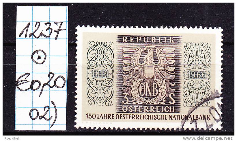 27.5.1966 - SM  "150 Jahre Österr. Nationalbank" -  O Gestempelt - Siehe Scan  (1237o 01-12) - Gebruikt