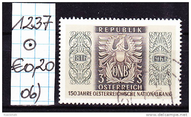 27.5.1966 - SM  "150 Jahre Österr. Nationalbank" -  o gestempelt - siehe Scan  (1237o 01-12)