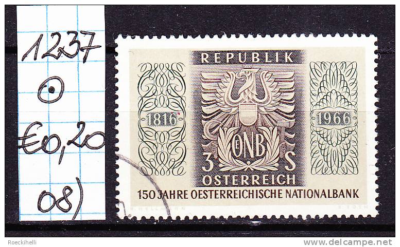 27.5.1966 - SM  "150 Jahre Österr. Nationalbank" -  o gestempelt - siehe Scan  (1237o 01-12)