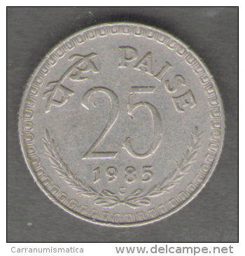 INDIA 25 PAISE 1985 - India