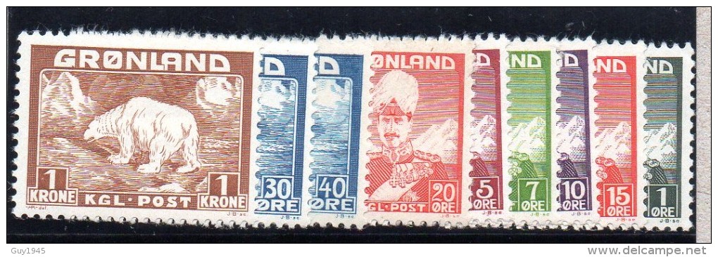 GROENLAND : TP N° 1/9 */** - Unused Stamps