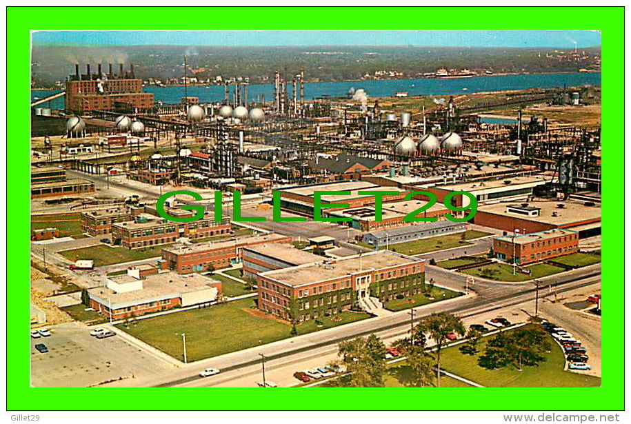 SARNIA, ONTARIO - AERIAL VIEW OF THE POLYMER CORPORATION - PETERBOROUGH POST CARD CO - - Sarnia