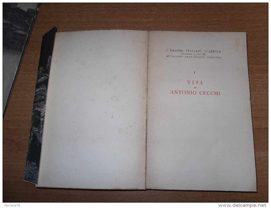 Ribera, VITA DI ANTONIO CECCHI, Vallecchi1940, Africa Italiana Colonie Eritrea 1940 PAGINE 318 - Oorlog 1939-45