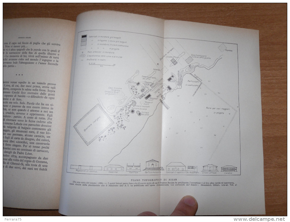 Ribera, VITA DI ANTONIO CECCHI, Vallecchi1940, Africa Italiana Colonie Eritrea 1940 PAGINE 318 - Weltkrieg 1939-45