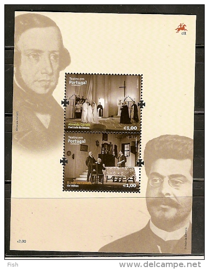 Portugal ** & Teatro Em Portugal, Almeida Garret E D.João Da Camara 2011 (1) - Unused Stamps