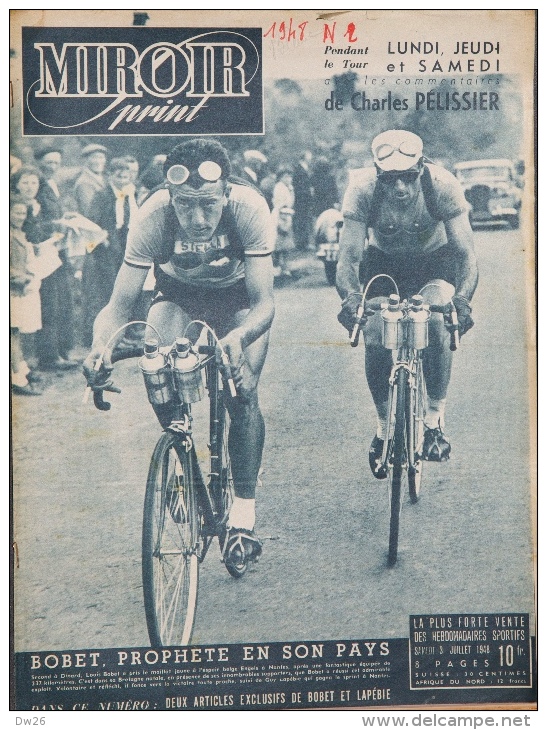 Miroir Sprint N°2 - Tour De France 1948 - Bobet, Prophète En Son Pays - 1900 - 1949