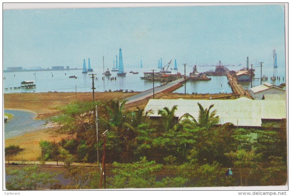 AMERIQUE,Vénézuela En 1963,porto,PORT,CABIMAS,l Ago Maracaibo,mer Des Caraibes,puit De Petrole - Venezuela