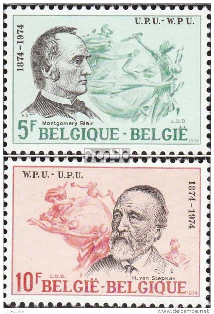 Belgique 1781-1782 (complète.Edition.) Neuf Avec Gomme Originale 1974 100 Années UPU - Neufs