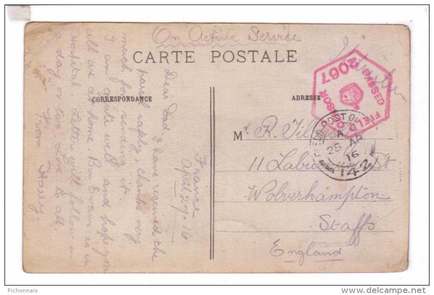 Occupation Allemande Kommandantur Prisonniers Boches Brassard Croix Rouge Censor Field Post Office Letter - Guerre 1914-18