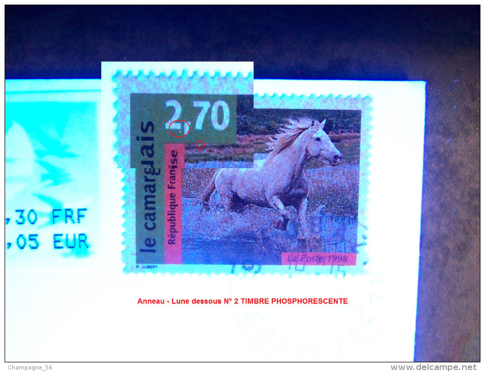 * 1998 N° 3182  PHOSPHORESCENTE  + DISTRIBUTEUR  OBLITÉRÉ - Lettres & Documents