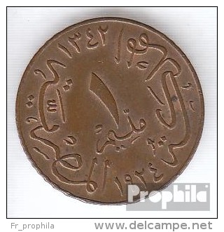 égypte Km-no. : 331 1924  Bronze  1924 1 Millieme Fuad Je. - Egypte