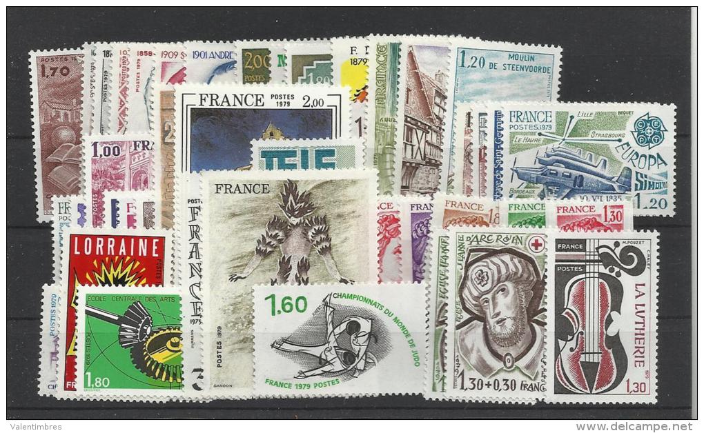 France Année Complète Neufs ** MNH  1979 - 1970-1979