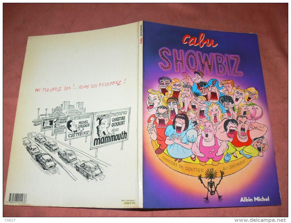 CABU   " SHOWBIZ "  EDITIONS ALBIN MICHEL  /  AUTEUR CHARLIE HEBDO - Cabu