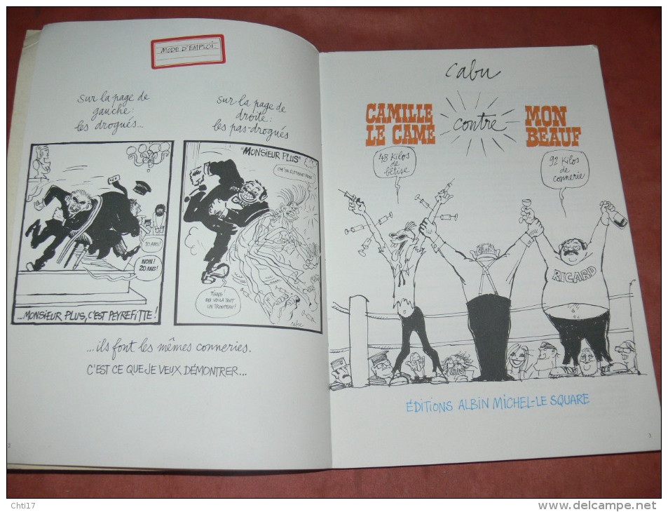 CABU   " CAMILLE LE CAME CONTRE MON BEAUF    "   EDITIONS 1980  ALBIN MICHEL   /  AUTEUR CHARLIE HEBDO - Cabu