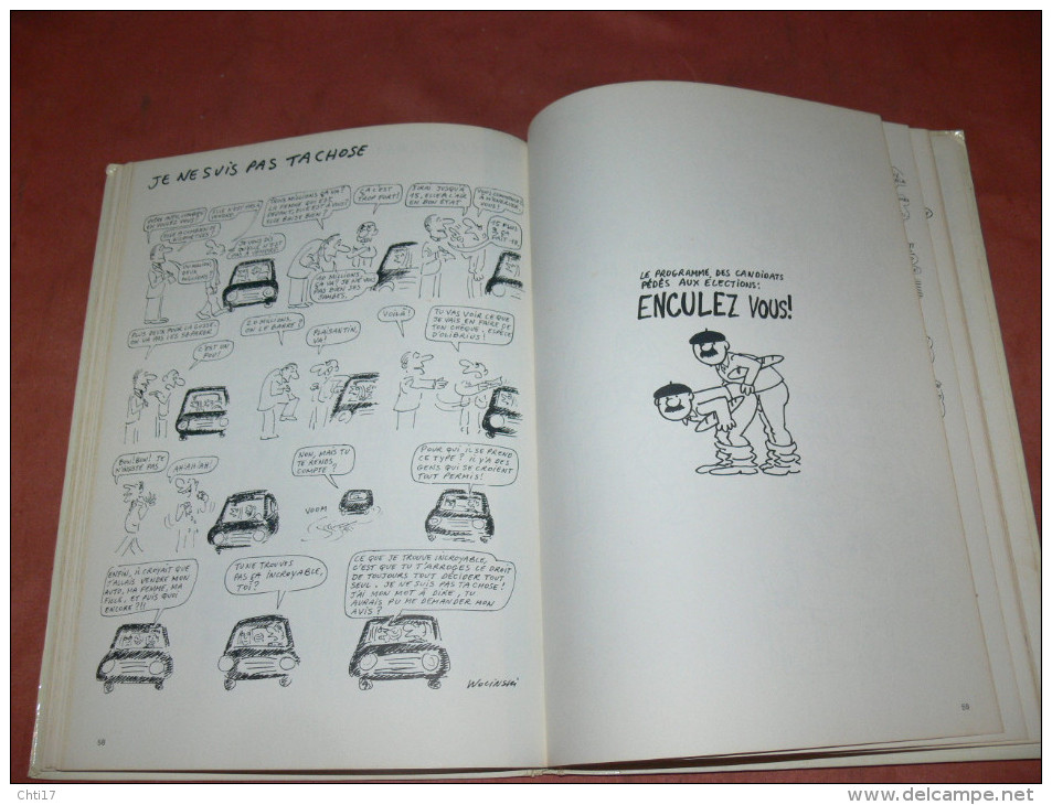 WOLINSKI  " J ETAIS UN SALE PHALLOCRATE   "   EDITIONS 1982  FRANCE LOISIRS   /  AUTEUR CHARLIE HEBDO