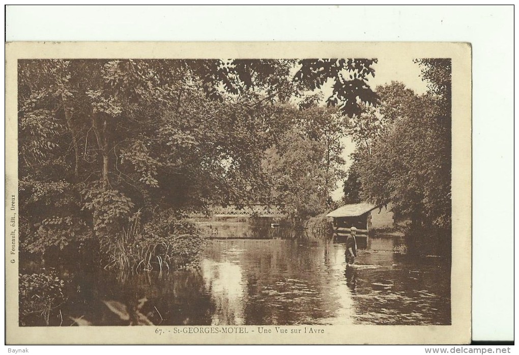 FR1292   --   ST GEORGES - MOTEL   --  UNE VUE SUR  L `AVRE   --   1935 - Saint-Georges-Motel