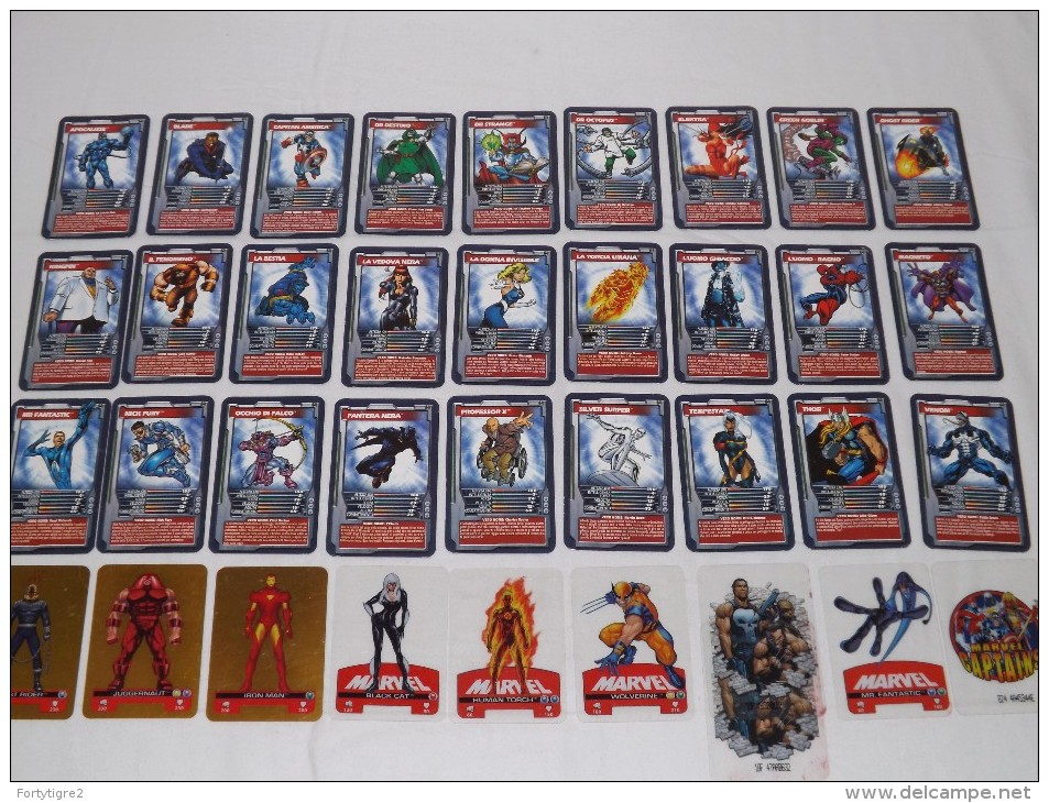 C04 TOP TRUMPS MARVEL HEROES LOTTO 37 CARDS SUPEROI SUPERHEROES - Marvel