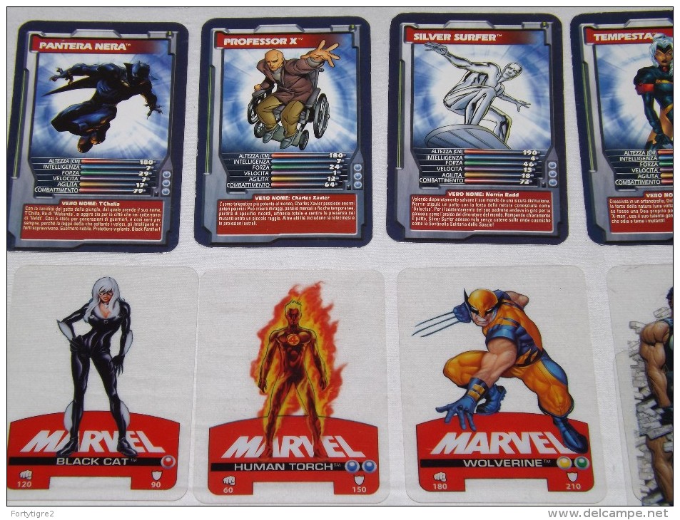 C04 TOP TRUMPS MARVEL HEROES LOTTO 37 CARDS SUPEROI SUPERHEROES