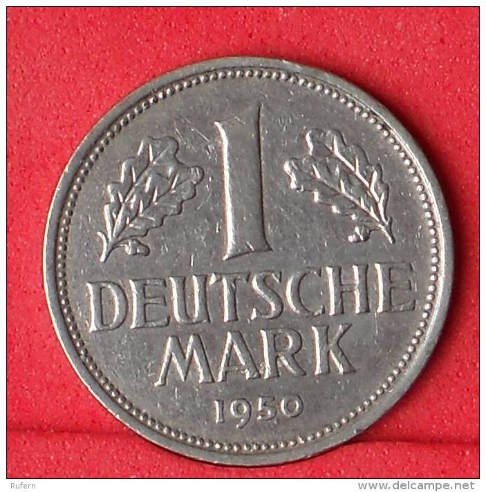 GERMANY FEDERAL REPUBLIC  1  MARK   1950 J   KM# 110  -    (Nº11049) - 1 Marco