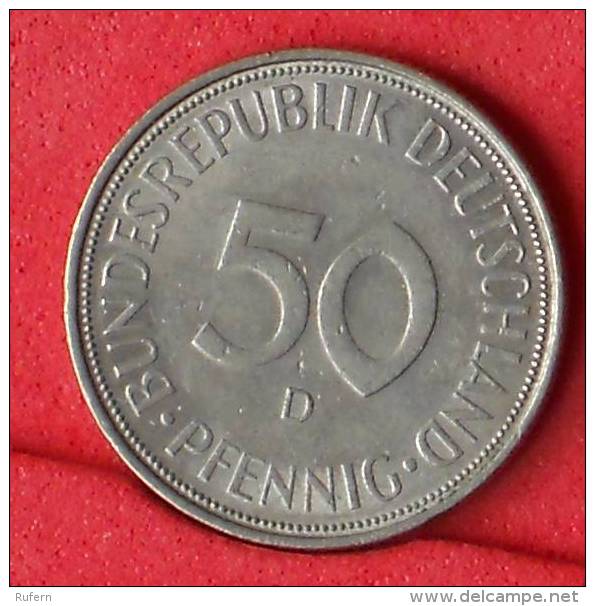 GERMANY FEDERAL REPUBLIC  50  PFENING  1971 D   KM# 109,1  -    (Nº11058) - 50 Pfennig