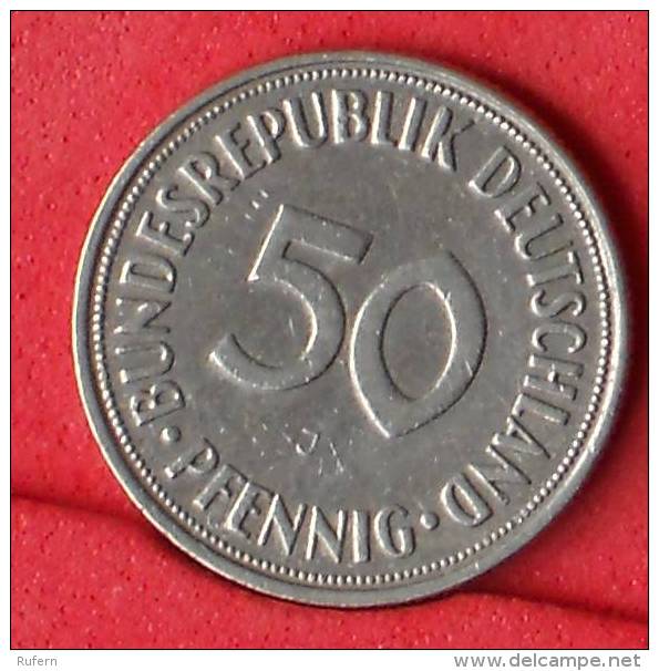 GERMANY FEDERAL REPUBLIC  50  PFENING  1950 J   KM# 109,1  -    (Nº11068) - 50 Pfennig