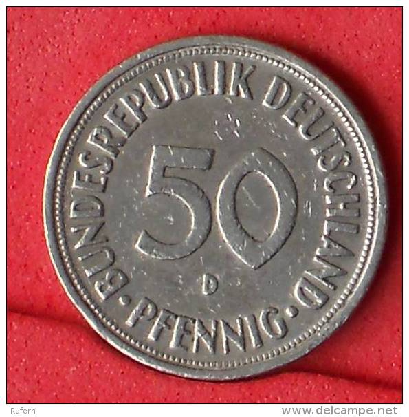 GERMANY FEDERAL REPUBLIC  50  PFENING  1970 D   KM# 109,1  -    (Nº11070) - 50 Pfennig