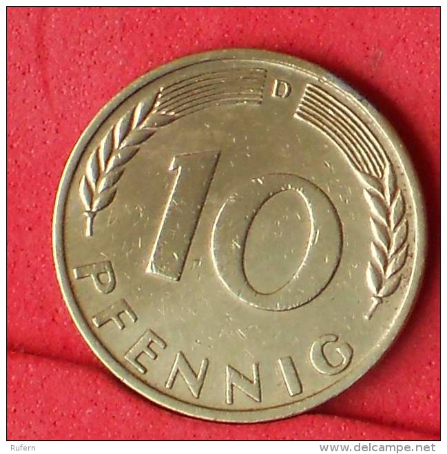 GERMANY FEDERAL REPUBLIC  10  PFENING  1950 D   KM# 108  -    (Nº11077) - 10 Pfennig
