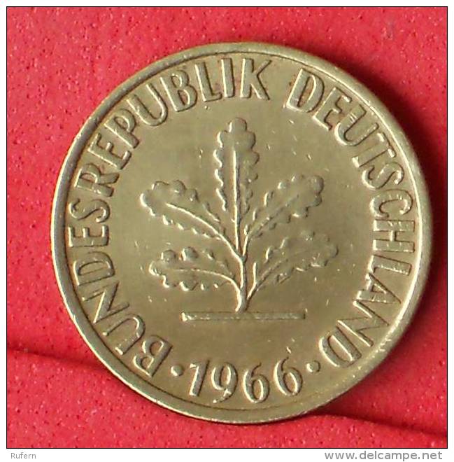 GERMANY FEDERAL REPUBLIC  10  PFENING  1966 G   KM# 108  -    (Nº11084) - 10 Pfennig