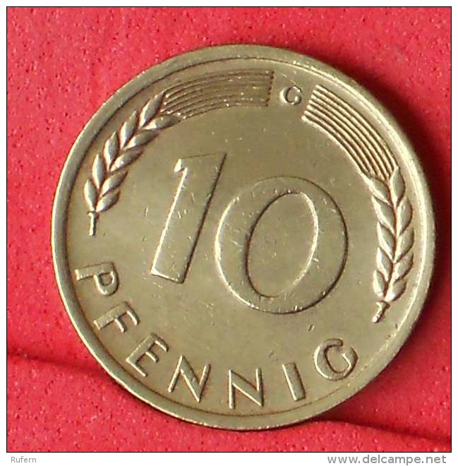 GERMANY FEDERAL REPUBLIC  10  PFENING  1966 G   KM# 108  -    (Nº11084) - 10 Pfennig