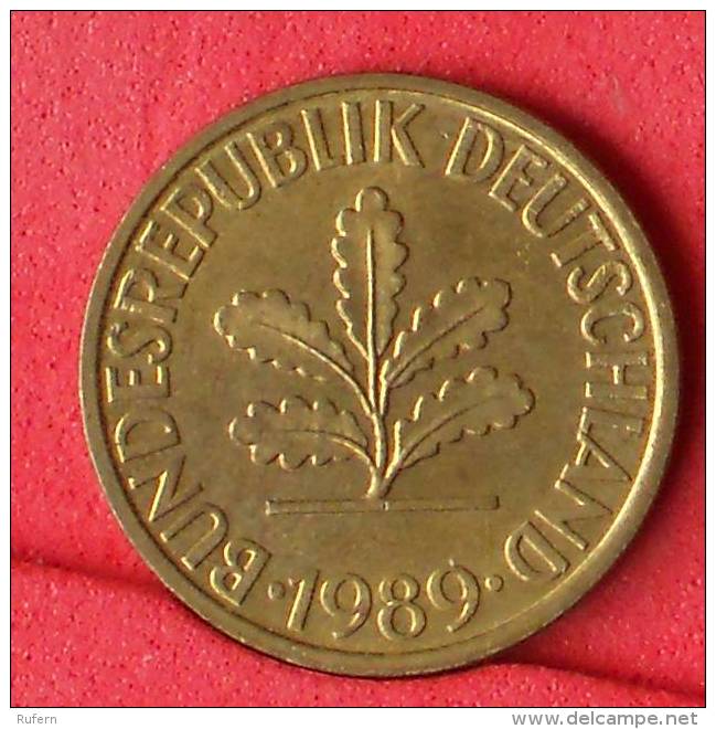 GERMANY FEDERAL REPUBLIC  10  PFENING  1989 G   KM# 108  -    (Nº11085) - 10 Pfennig