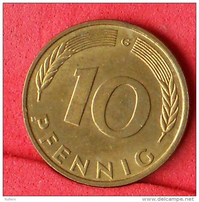 GERMANY FEDERAL REPUBLIC  10  PFENING  1989 G   KM# 108  -    (Nº11085) - 10 Pfennig