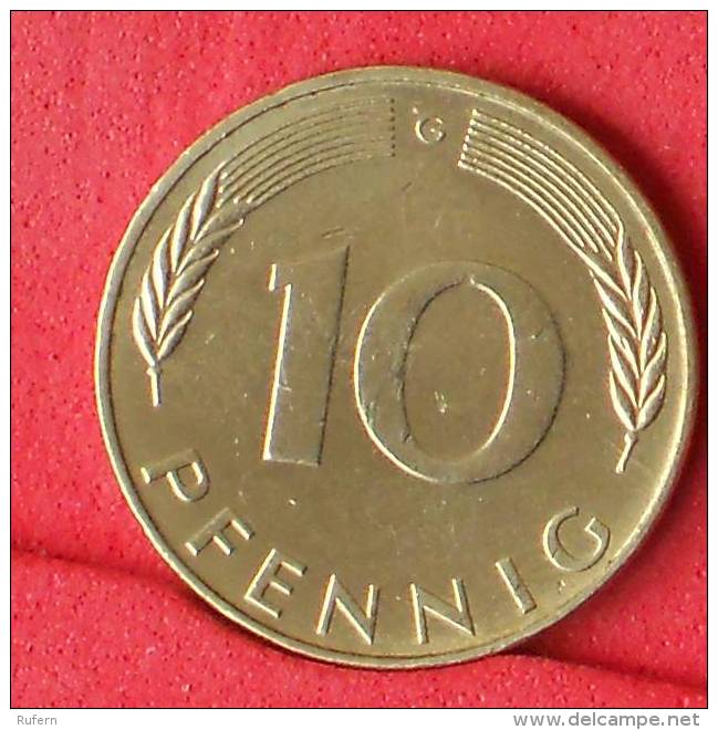 GERMANY FEDERAL REPUBLIC  10  PFENING  1972 G   KM# 108  -    (Nº11093) - 10 Pfennig