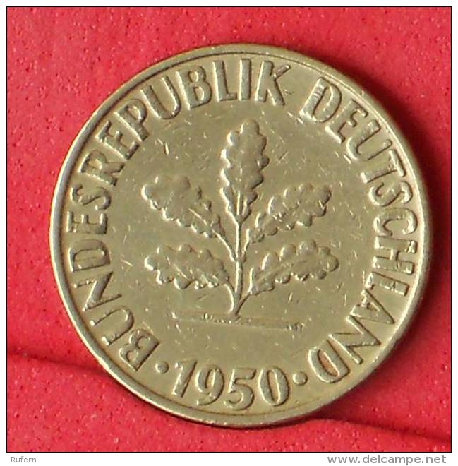 GERMANY FEDERAL REPUBLIC  10  PFENING  1950 G   KM# 108  -    (Nº11094) - 10 Pfennig